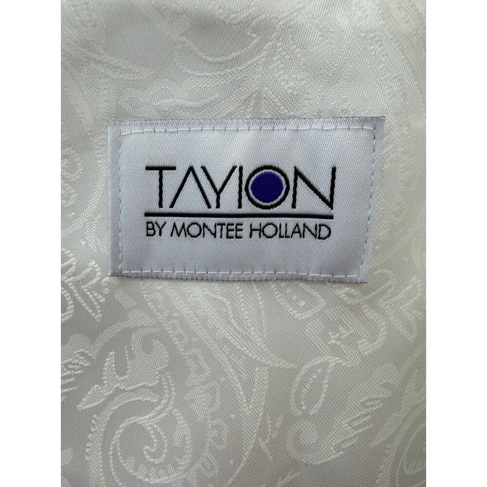 $360 NEW TAYION BY MONTEE HOLLAND Mens 46R White Blazer Sport Coat Suit Jacket - Picture 10 of 11